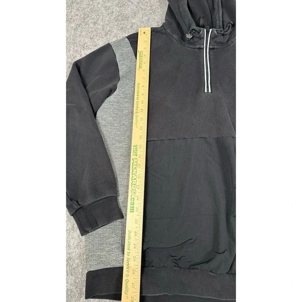 Adidas Originals ID96 1/4 zip hoodie black and grey heather Hoodie Size XL